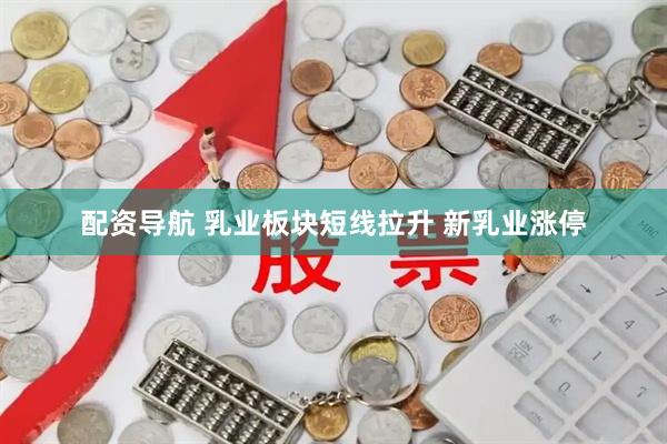 配资导航 乳业板块短线拉升 新乳业涨停