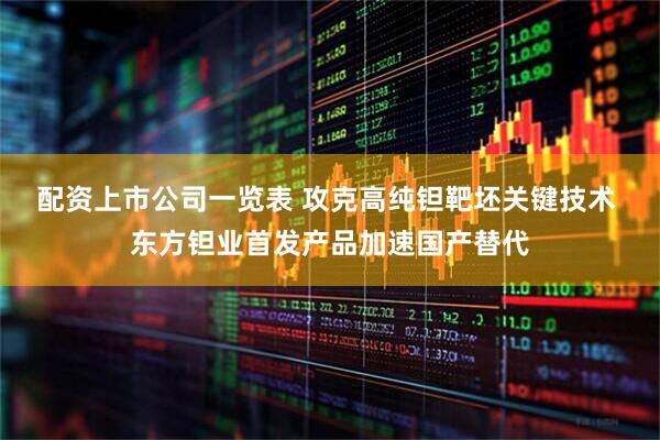 配资上市公司一览表 攻克高纯钽靶坯关键技术 东方钽业首发产品加速国产替代