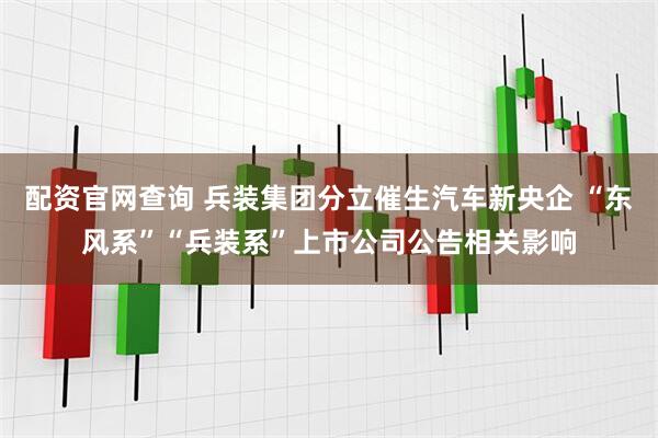 配资官网查询 兵装集团分立催生汽车新央企 “东风系”“兵装系”上市公司公告相关影响